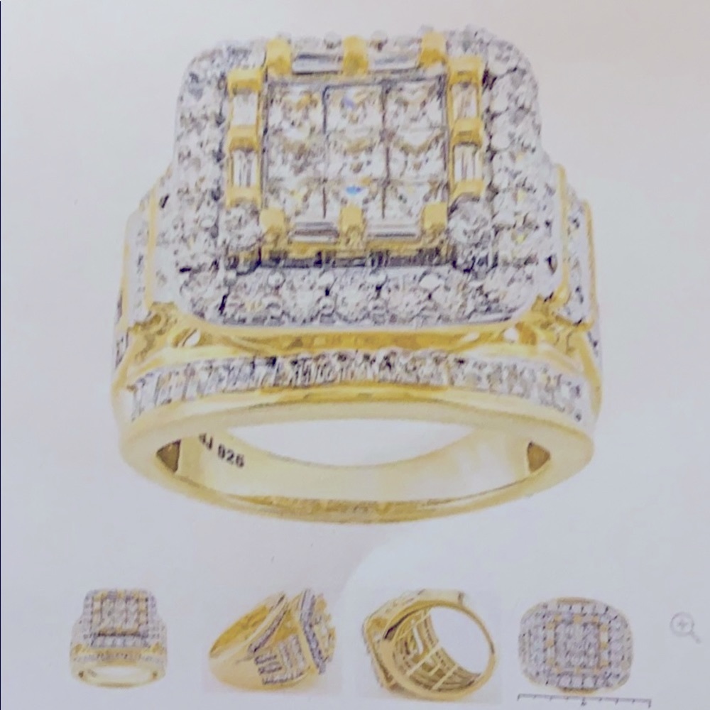 Princess Cut, Baguette & Round Diamond Simulamt